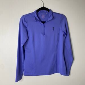 EP Pro Tour Tech Purple-Blue Golf Quarterzip Pullover Long-sleeved shirt top XS